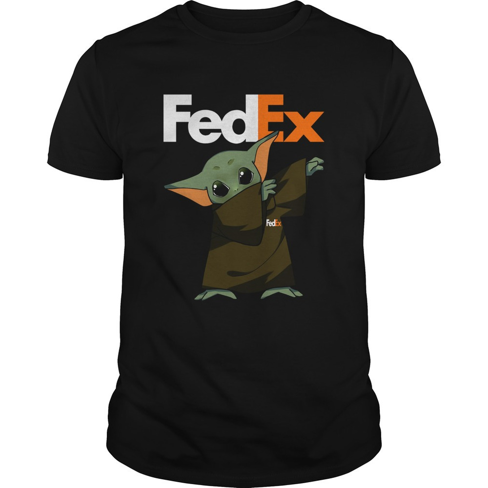 Baby Yoda Dabbing Fedex Shirt
